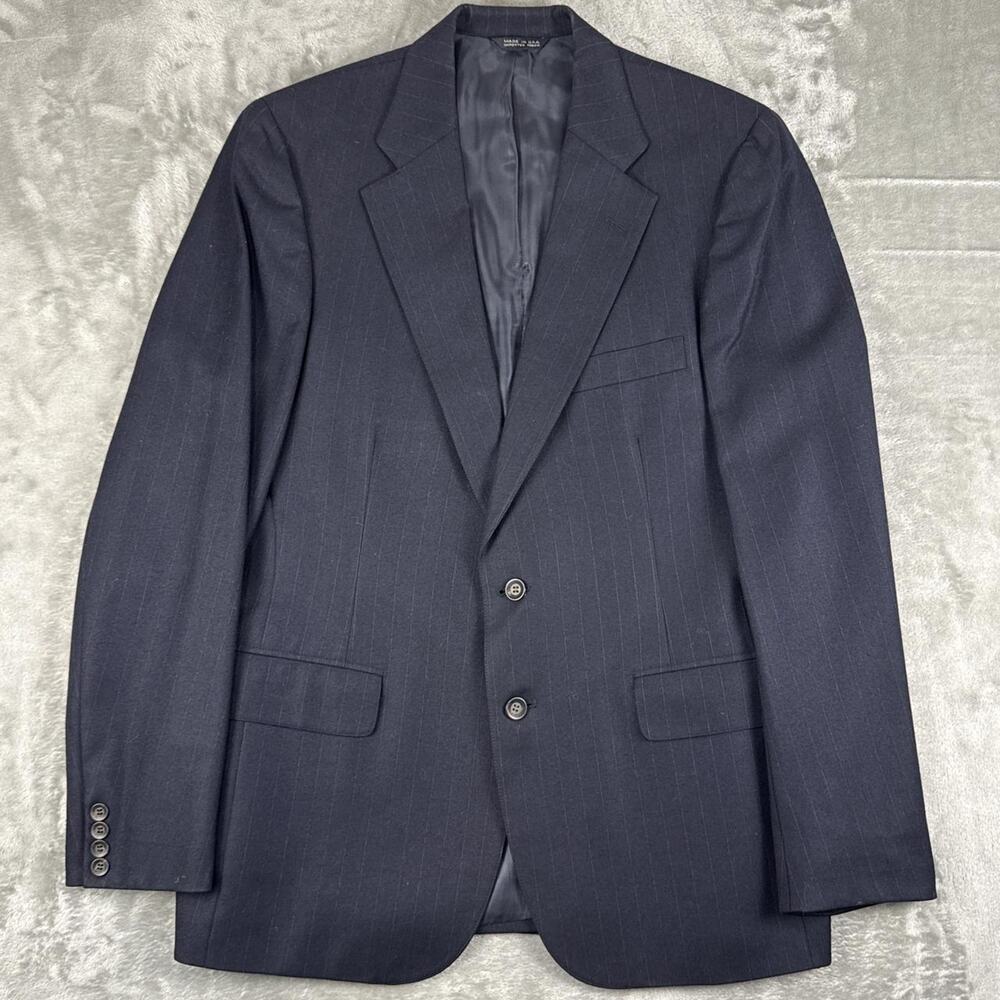 Vintage Chaps Ralph Lauren Wool Pinstripe Blazer Sport Coat Men’s 40R
